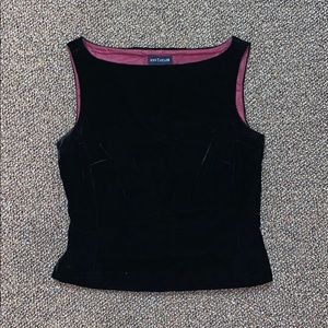 black velvet tank top
